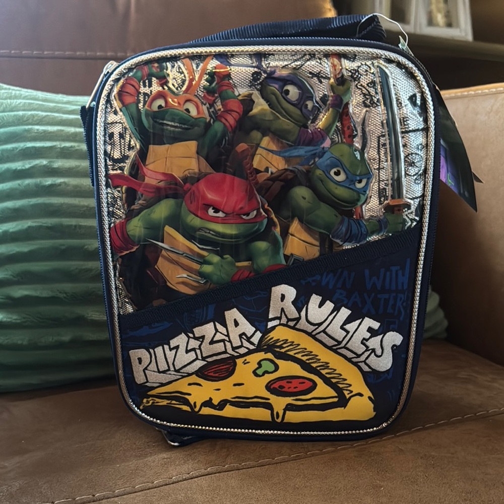 Teenage Mutant Ninja Turtles Pizza Rules Lunch Bag